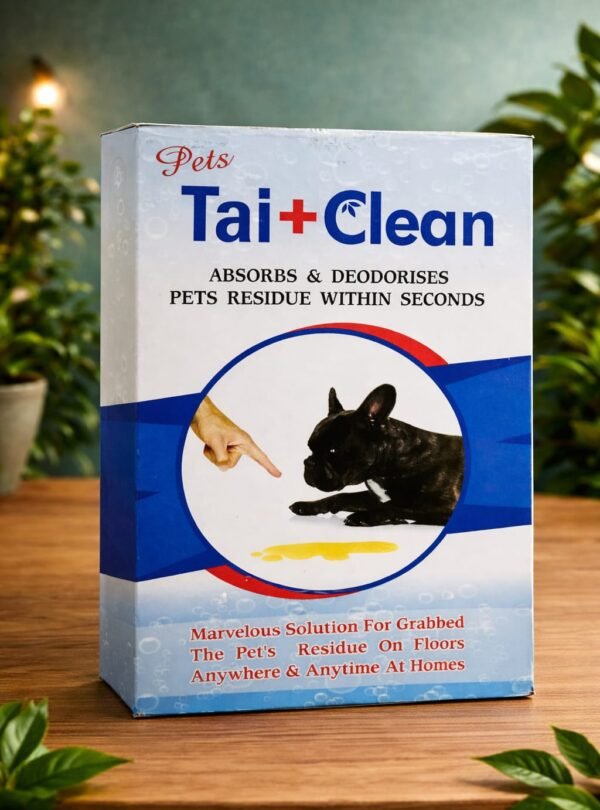 Tai+Clean Pets floor cleaning powder for pet urine and odor control